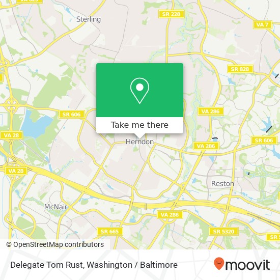 Mapa de Delegate Tom Rust, 730 Elden St