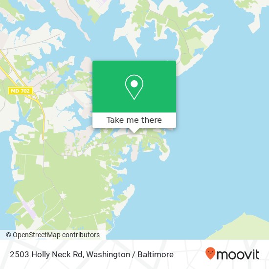 Mapa de 2503 Holly Neck Rd, Essex, MD 21221