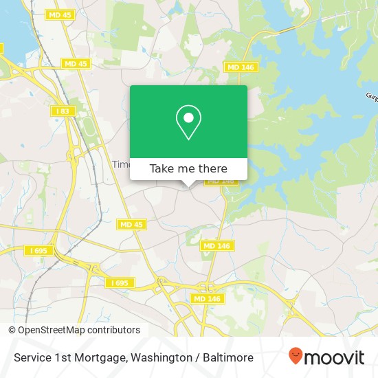 Service 1st Mortgage, 1818 Pot Spring Rd map