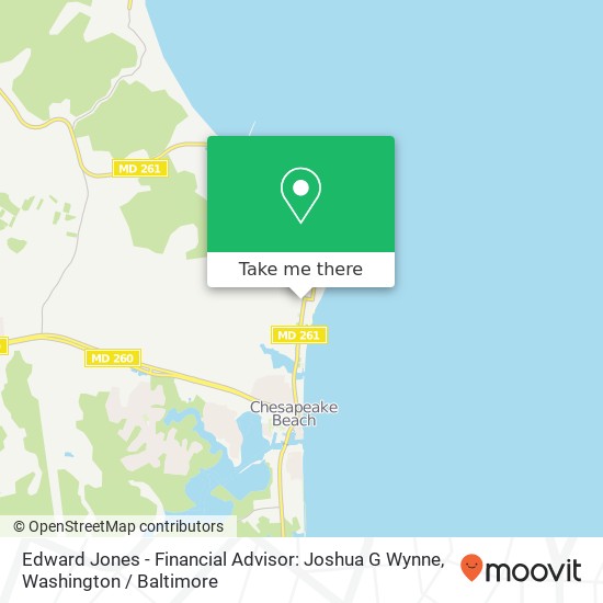 Mapa de Edward Jones - Financial Advisor: Joshua G Wynne, 9120 Chesapeake Ave