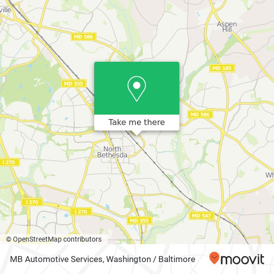 Mapa de MB Automotive Services, 11874 Coakley Cir