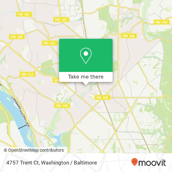 Mapa de 4757 Trent Ct, Chevy Chase (Chevy), MD 20815