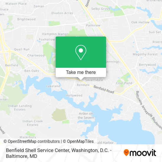 Benfield Shell Service Center, 537 Benfield Rd map