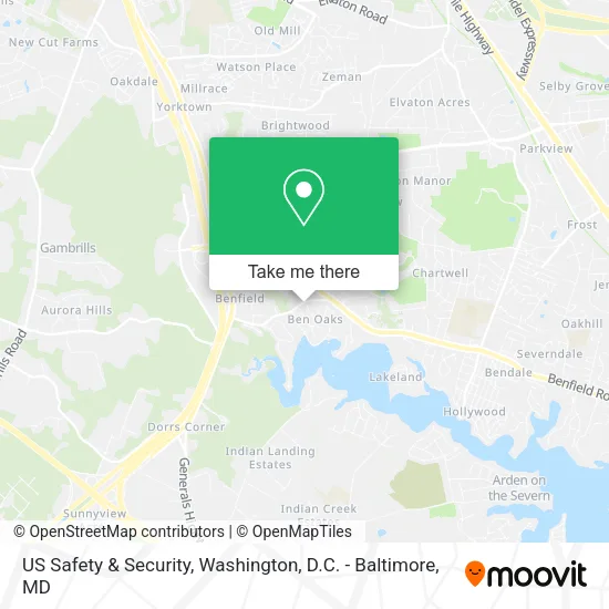 US Safety & Security, 821 W Benfield Rd map