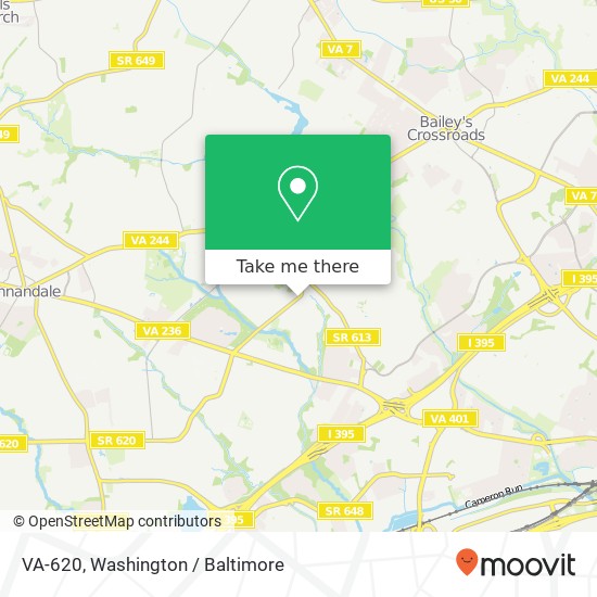 Mapa de VA-620, Alexandria, VA 22312