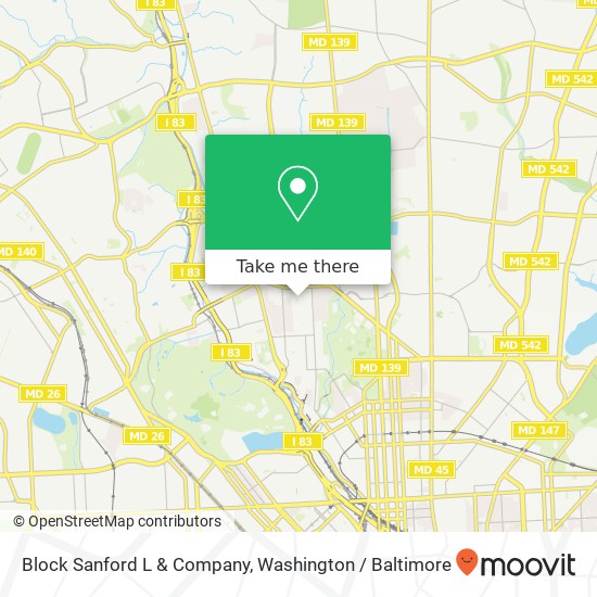 Mapa de Block Sanford L & Company, 711 W 40th St