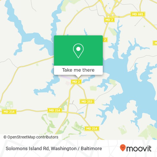 Mapa de Solomons Island Rd, Edgewater, MD 21037