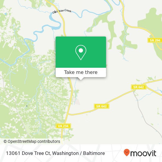Mapa de 13061 Dove Tree Ct, Manassas, VA 20112