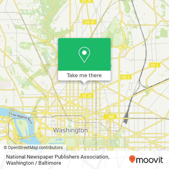 National Newspaper Publishers Association map