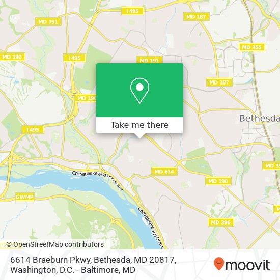 6614 Braeburn Pkwy, Bethesda, MD 20817 map