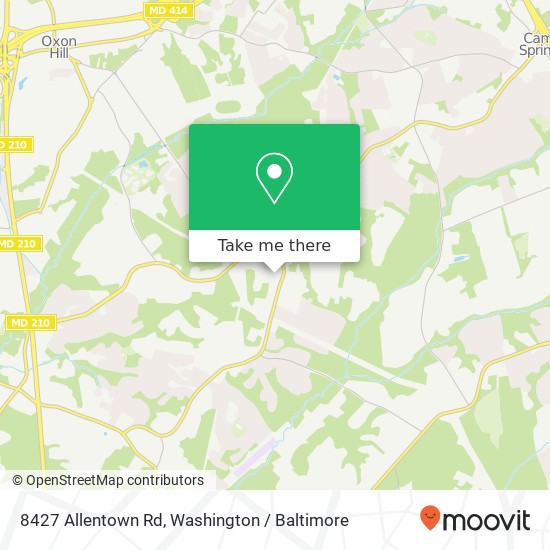 Mapa de 8427 Allentown Rd, Fort Washington, MD 20744