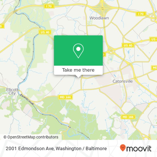 2001 Edmondson Ave, Catonsville, MD 21228 map