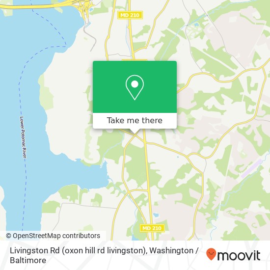 Mapa de Livingston Rd (oxon hill rd livingston), Fort Washington, MD 20744