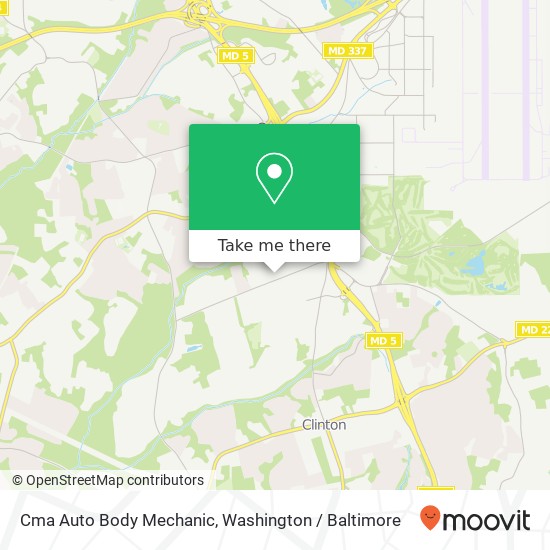 Mapa de Cma Auto Body Mechanic, 7613 Commerce Ln