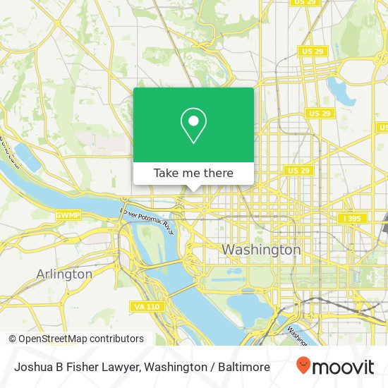 Joshua B Fisher Lawyer, 2445 M St NW map