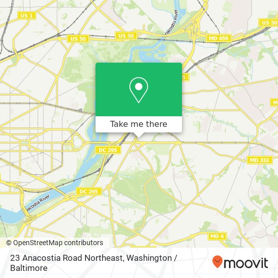 Mapa de 23 Anacostia Road Northeast