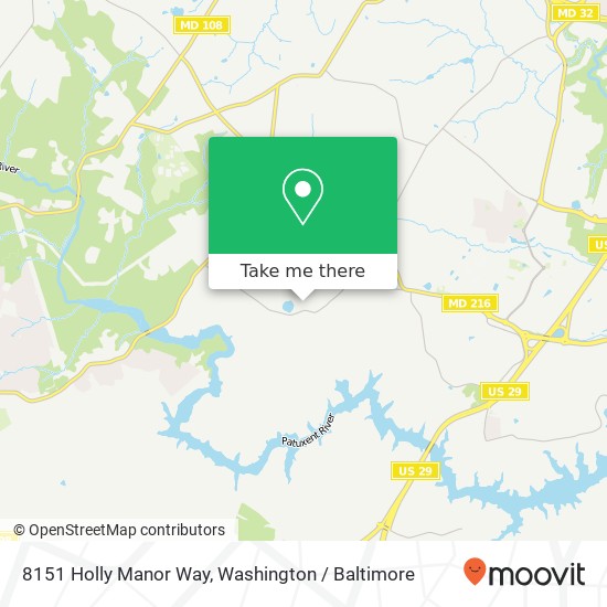 8151 Holly Manor Way, Fulton, MD 20759 map