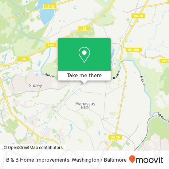 B & B Home Improvements, 7519 Alleghany Rd map