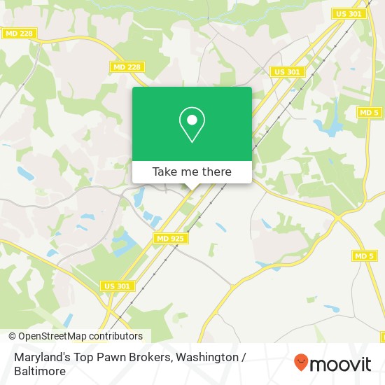 Maryland's Top Pawn Brokers, 3360 Crain Hwy map