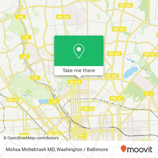 Mshsa Mohebtash MD, 3333 N Calvert St map