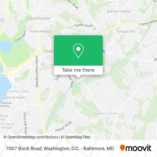7007 Bock Road map