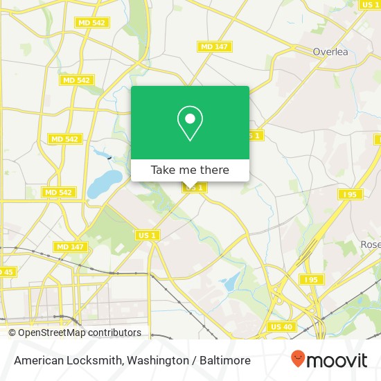 American Locksmith, 4498 Belair Rd map