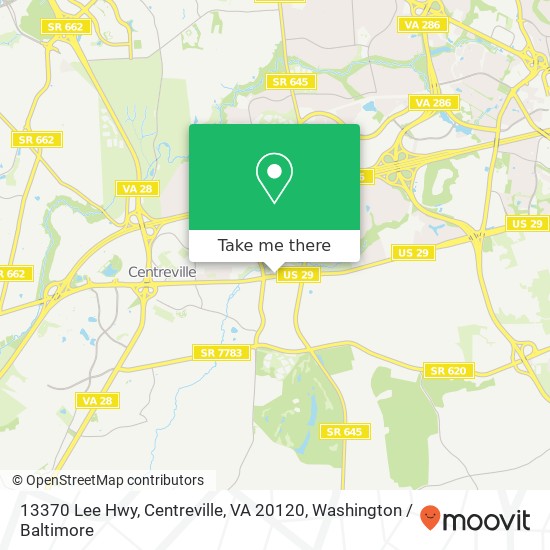 13370 Lee Hwy, Centreville, VA 20120 map