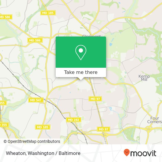 Mapa de Wheaton, 11160 Veirs Mill Road, Wheaton Mall, Wheaton, MD 20902, United States