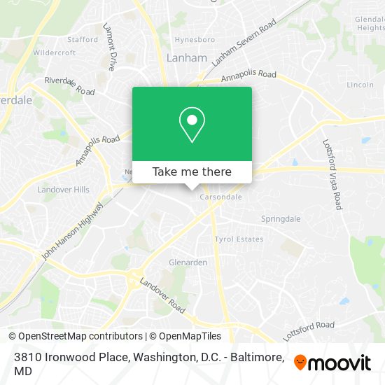 3810 Ironwood Place map