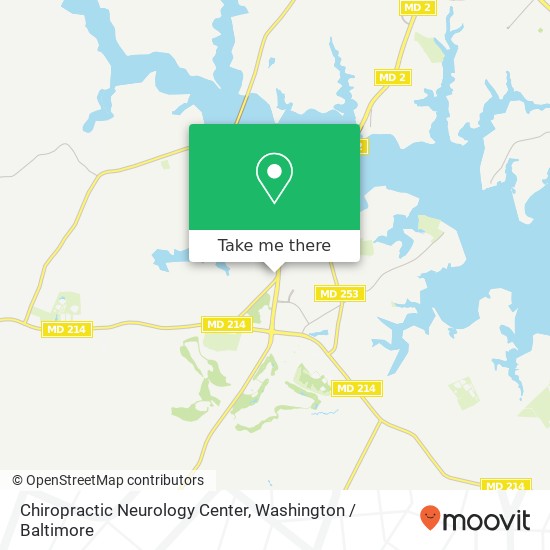 Mapa de Chiropractic Neurology Center, 3180 Solomons Island Rd