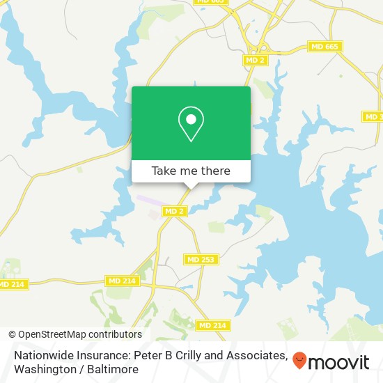 Nationwide Insurance: Peter B Crilly and Associates, 2981 Solomons Island Rd map