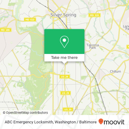 ABC Emergency Locksmith, 1211 Tuckerman St NW map