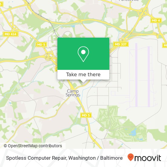 Spotless Computer Repair, 5869 Allentown Rd map