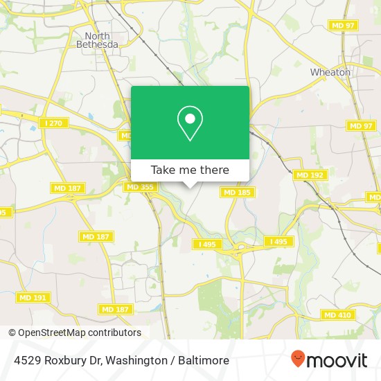 4529 Roxbury Dr, Bethesda, MD 20814 map