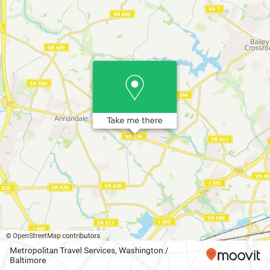 Metropolitan Travel Services map