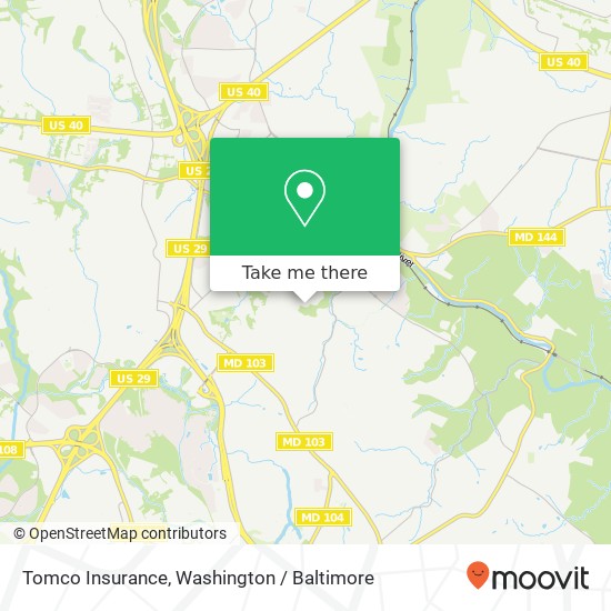 Mapa de Tomco Insurance, 8513 Timber Pine Ct