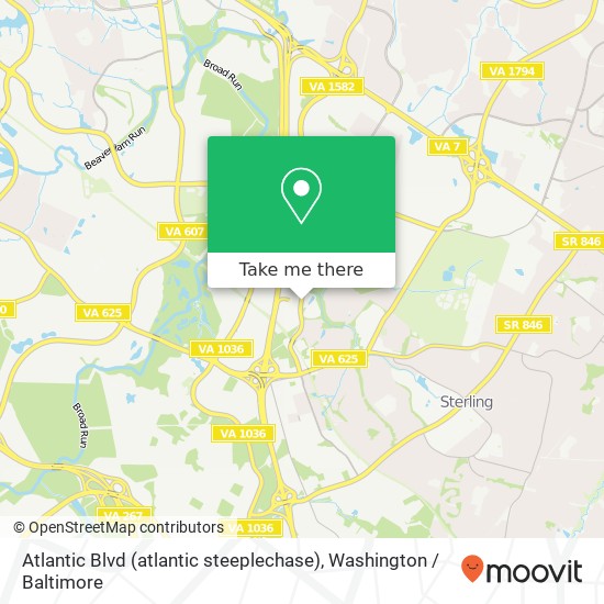 Mapa de Atlantic Blvd (atlantic steeplechase), Sterling, VA 20166