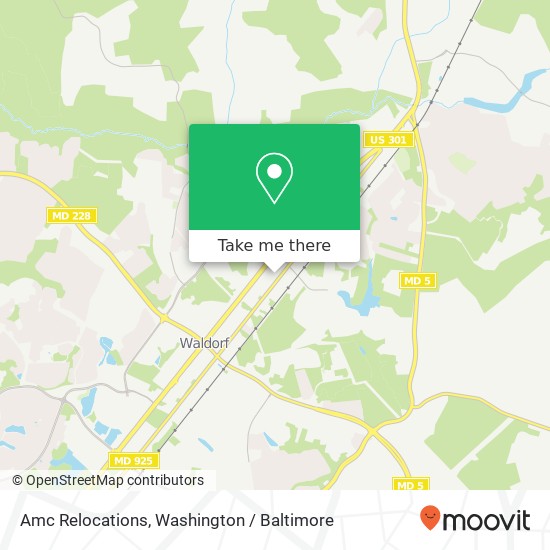 Mapa de Amc Relocations, 2695 Old Washington Rd