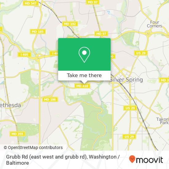 Grubb Rd (east west and grubb rd), Chevy Chase, MD 20815 map