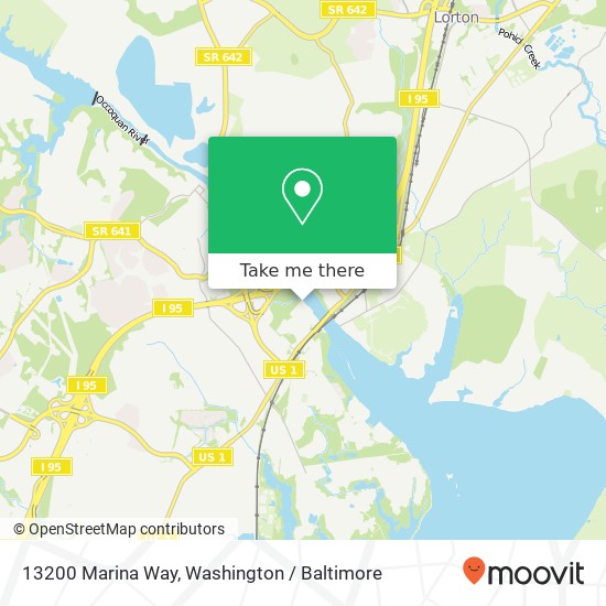 13200 Marina Way, Woodbridge, VA 22191 map