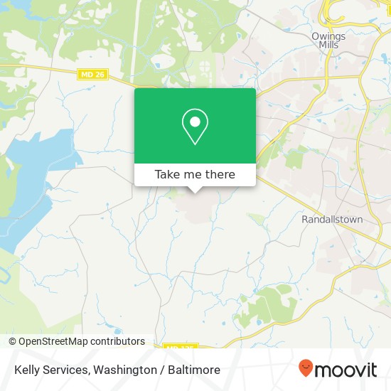 Mapa de Kelly Services, 9819 Kerrigan Ct