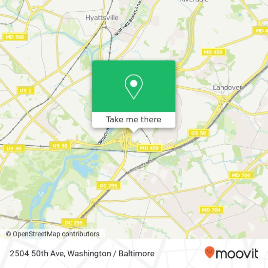 Mapa de 2504 50th Ave, Hyattsville, MD 20781