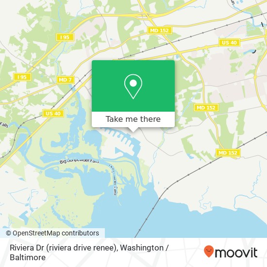 Mapa de Riviera Dr (riviera drive renee), Joppa, MD 21085