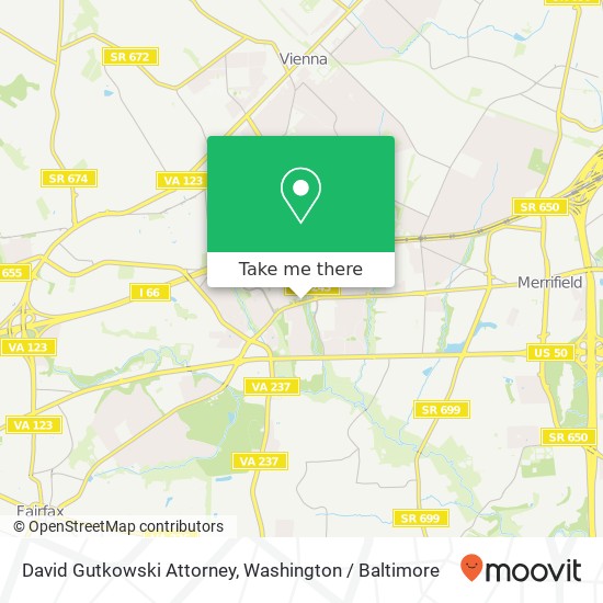 Mapa de David Gutkowski Attorney, 9302 Lee Hwy