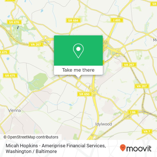 Micah Hopkins - Ameriprise Financial Services, 8150 Leesburg Pike map