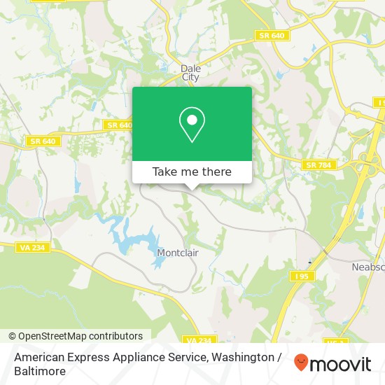 American Express Appliance Service, 4147 Cardinal Crest Dr map