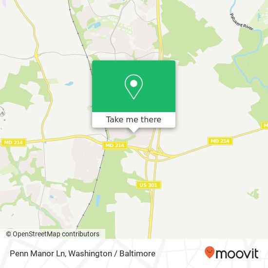 Penn Manor Ln, Bowie (MITCHELLVILLE), MD 20716 map