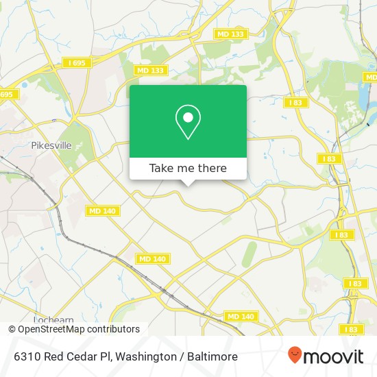 6310 Red Cedar Pl, Baltimore, MD 21209 map
