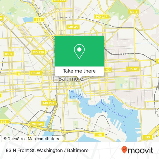 83 N Front St, Baltimore, MD 21202 map