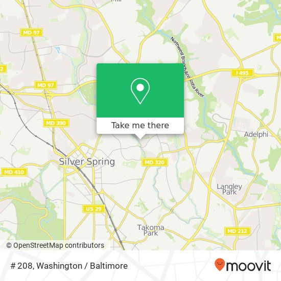 # 208, 8902 Manchester Rd # 208, Silver Spring, MD 20901, USA map